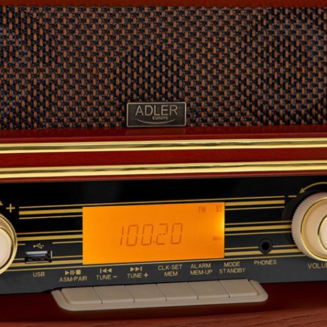 Adler | AD 1187 | Retro Radio | AUX in | Wooden | Alarm function - 5